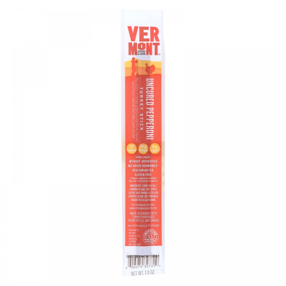 Vermont Smoke And Cure RealSticks - Turkey Pepperoni - 1 oz - 24개 묶음상품