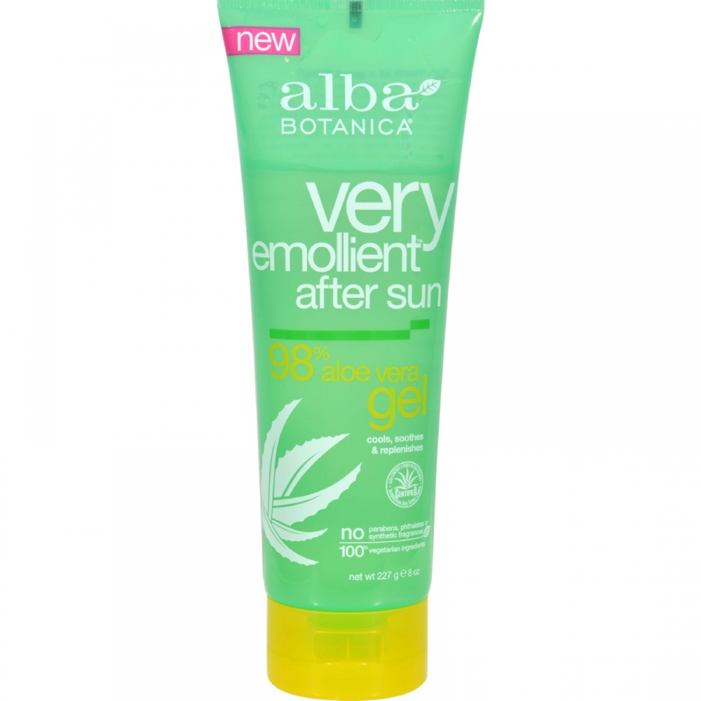 Alba Botanica - After Sun Gel - 98% Aloe - 8 oz