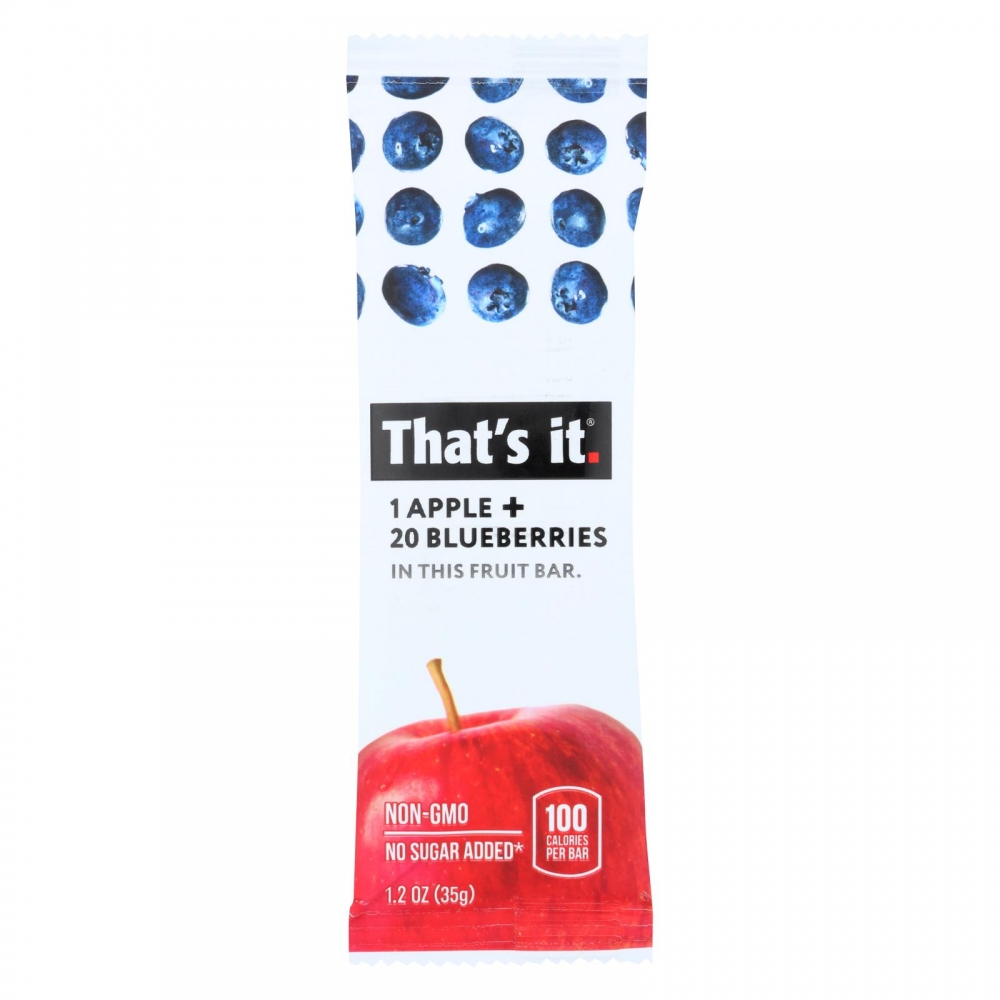 That's It Fruit Bar - Apple and Blueberry - 12개 묶음상품 - 1.2 oz