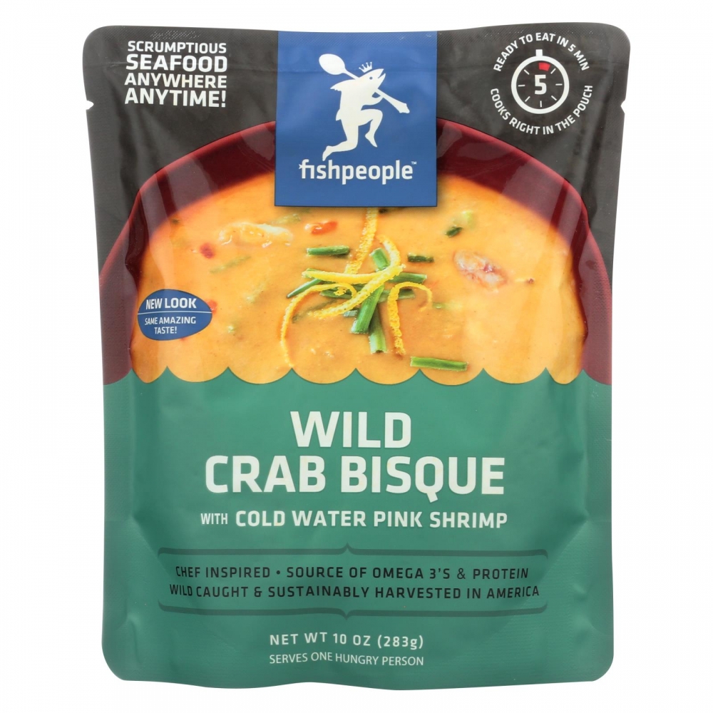 Fishpeople Wild Crab Bisque - Pink Shrimp - 12개 묶음상품 - 10 oz.