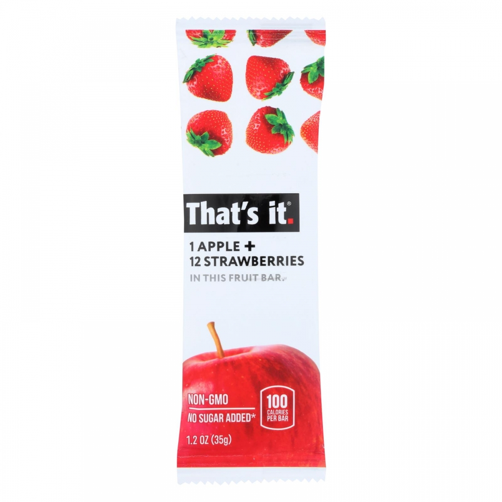 That's It Fruit Bar - Apple and Strawberry - 12개 묶음상품 - 1.2 oz