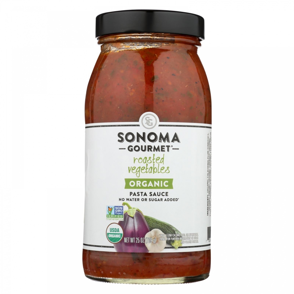 Sonoma Gourmet Organic Pasta Sauce - Roasted Vegetables - 6개 묶음상품 - 25 oz.