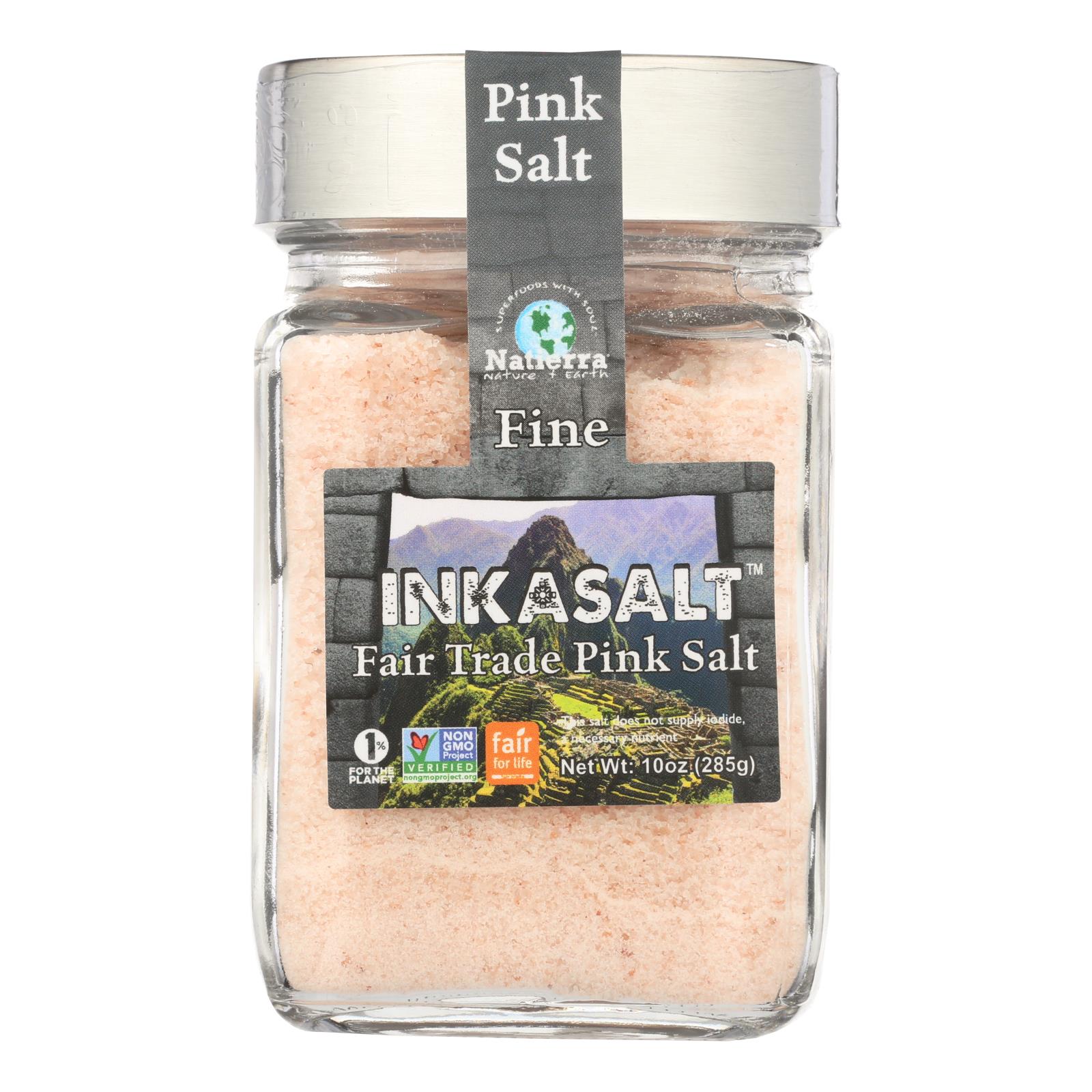 Natierra Inkasalt Fine Pink Salt - Case of 6 - 10 OZ