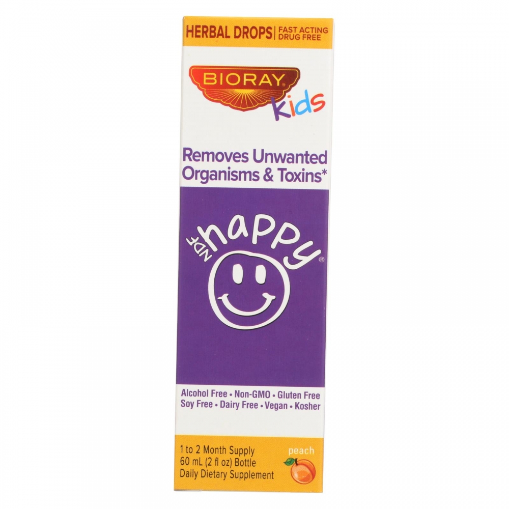 Bioray Kids NDF - Happy - Drops - Peach - 2 oz