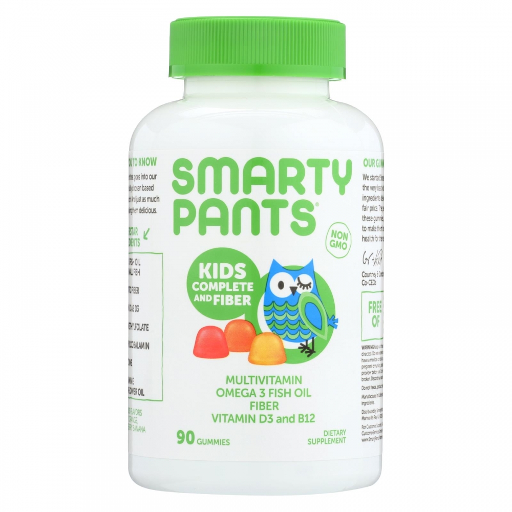 Smartypants Gummy Vitamin - Multi - Kid + Fiber - 90 count