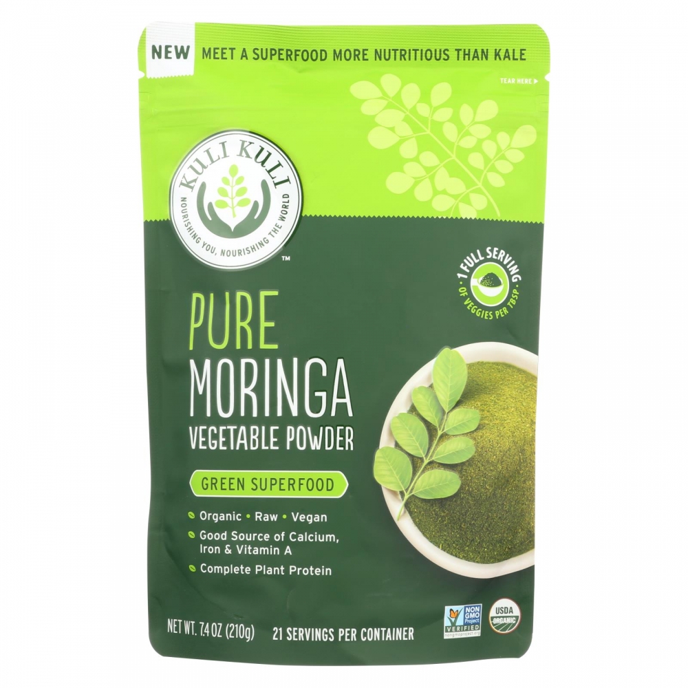 Kuli Kuli Pure Moringa Vegetable Powder - 7.4 oz.