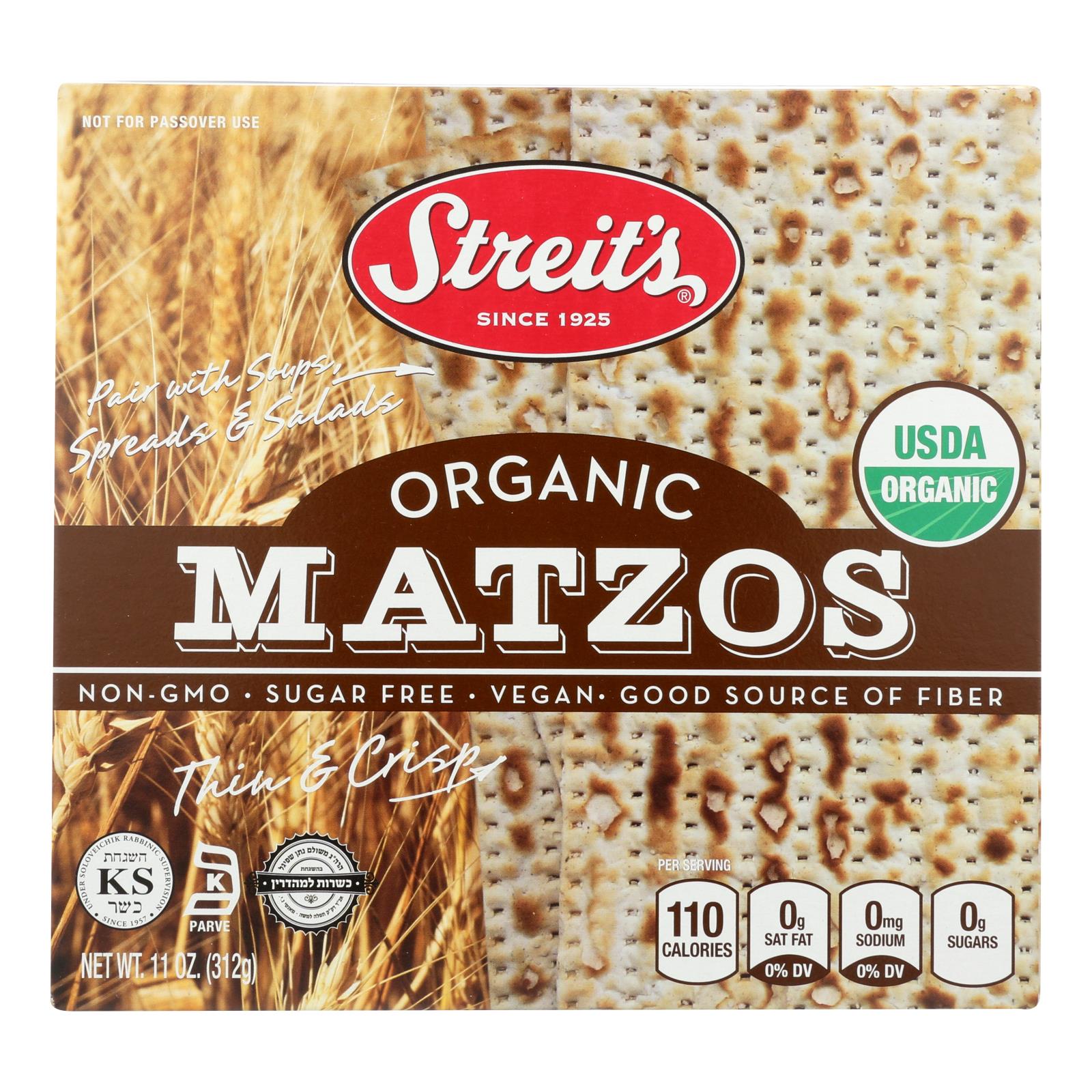 Streit's - Matzo Dietetic - 12개 묶음상품 - 11 OZ