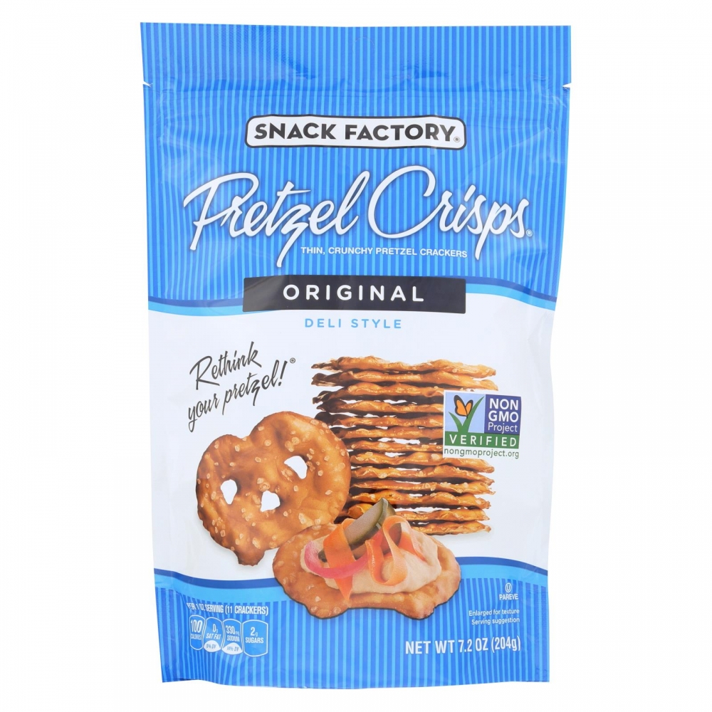 Pretzel Crisp Pretzel Crisps - Original - 12개 묶음상품 - 7.2 oz.