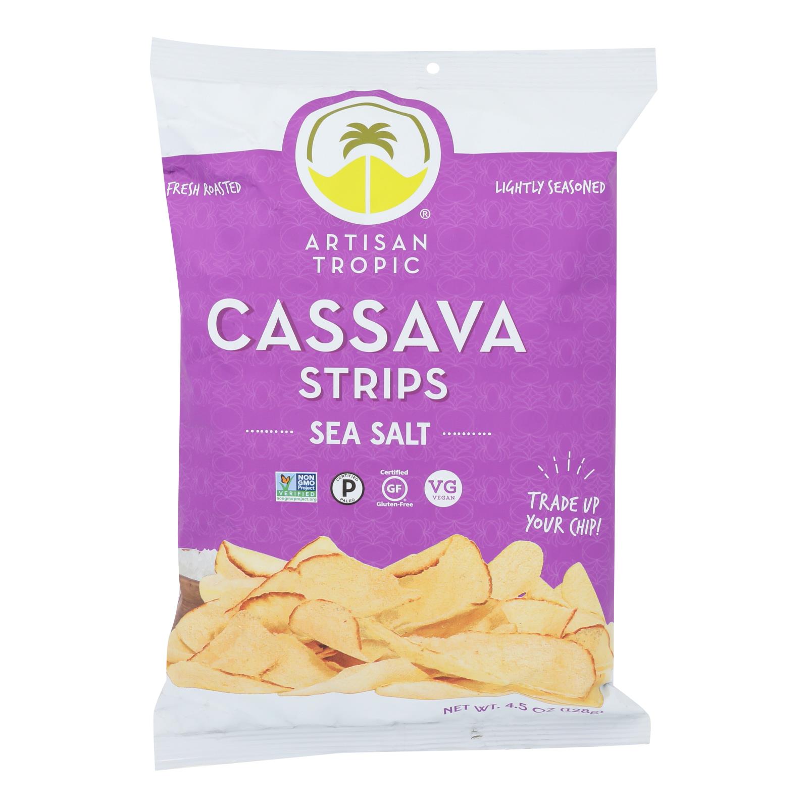 Artisan Tropic Cassava Strips - Sea Salt - 12개 묶음상품 - 4.5 oz.