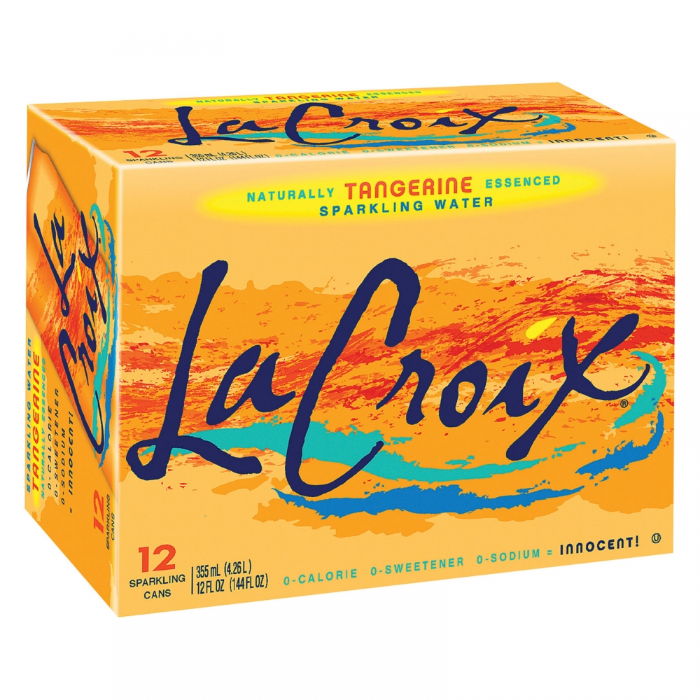 Lacroix Sparkling Water - Tangerine - 2개 묶음상품 - 12/12 fl oz