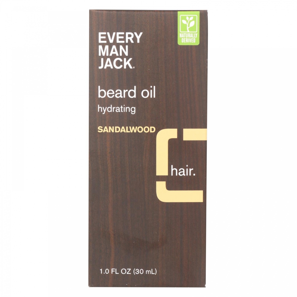 Every Man Jack Beard Oil - Sandalwood - 1 oz.