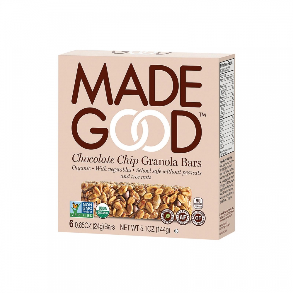 Made Good Granola Bar - Chocolate Chip - 6개 묶음상품 - 5 oz.