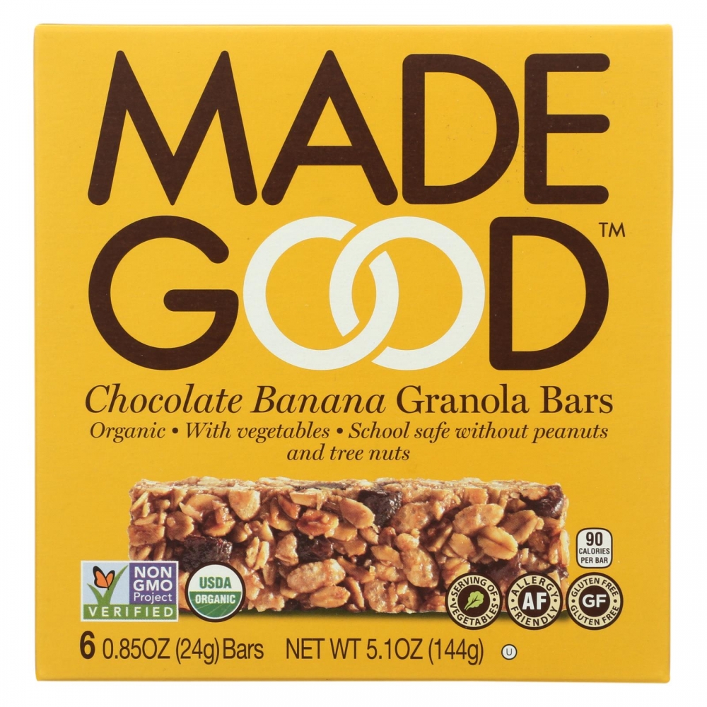 Made Good Granola Bar - Chocolate Banana - 6개 묶음상품 - 5 oz.