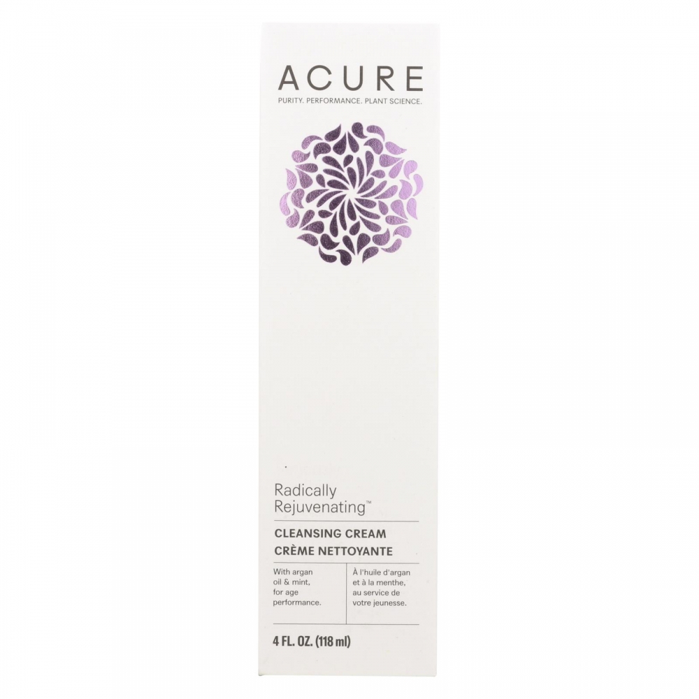 Acure - Facial Cleansing Creme - Argan Oil and Mint - 4 FL oz.