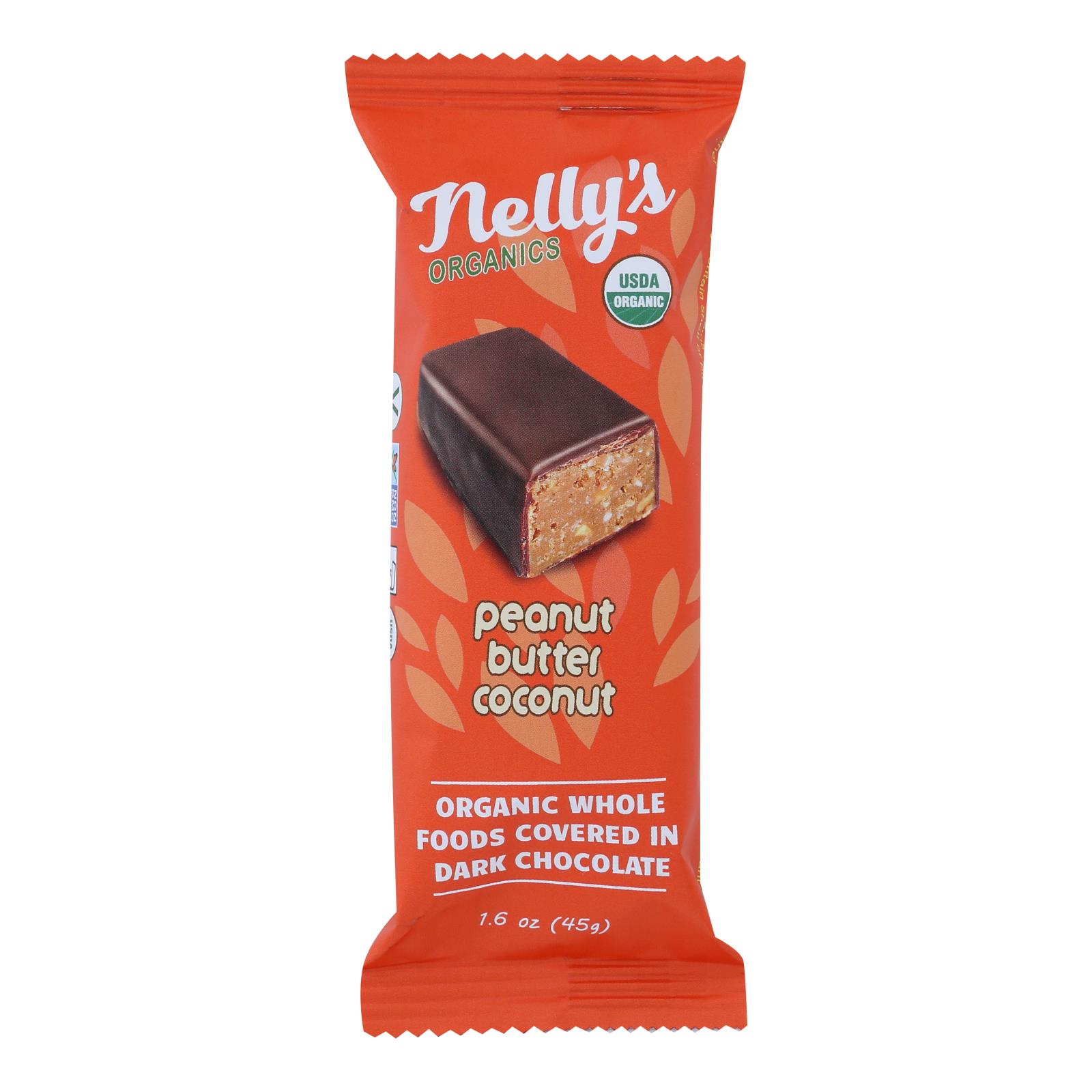 Nelly's Organics Peanut Butter & Coconut Bar - 9개 묶음상품 - 1.6 OZ