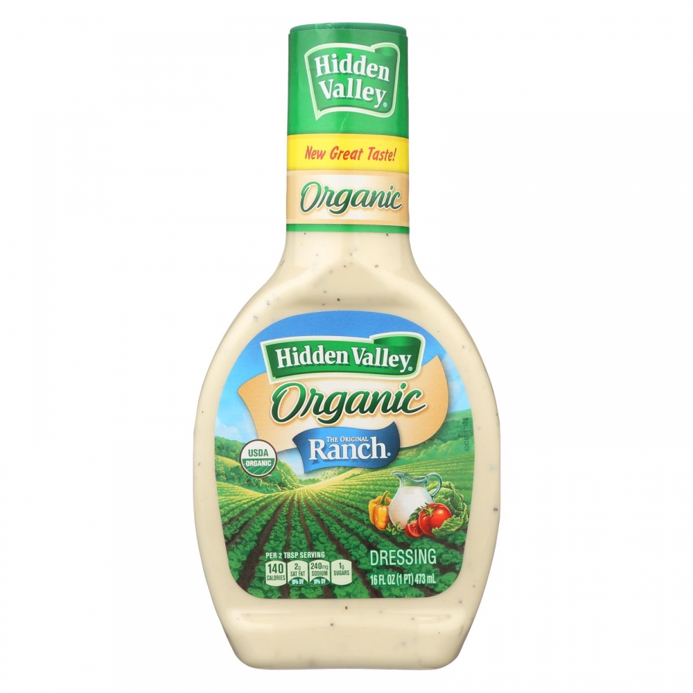 Hidden Valley Organic Ranch - Original - 6개 묶음상품 - 16 Fl oz.