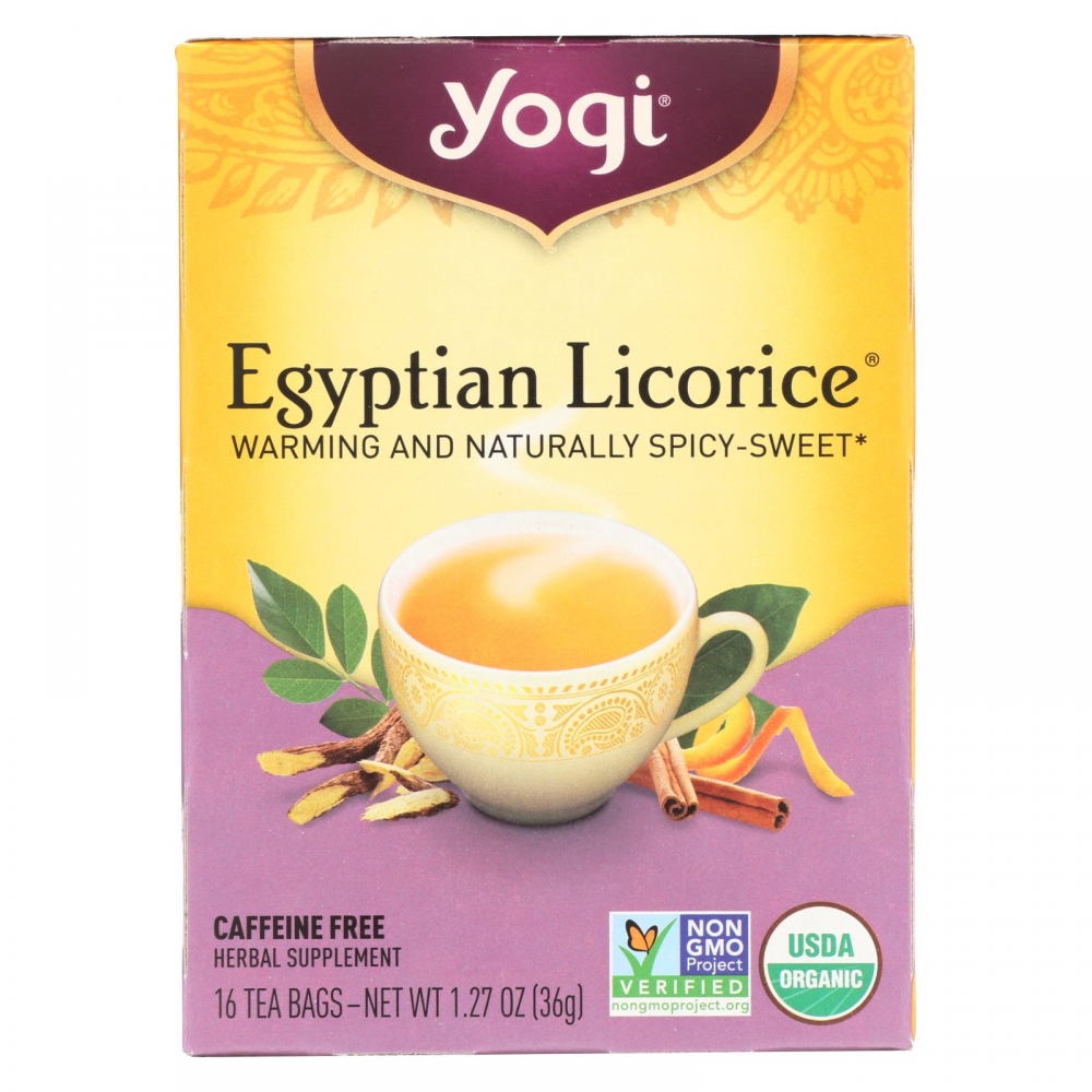 Yogi Egyptian Licorice - Case of 6 - 16 Bags