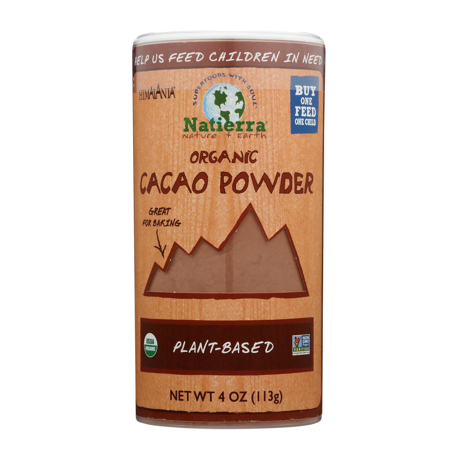 Natierra Organic Cacao Powder - Case of 12 - 4 OZ