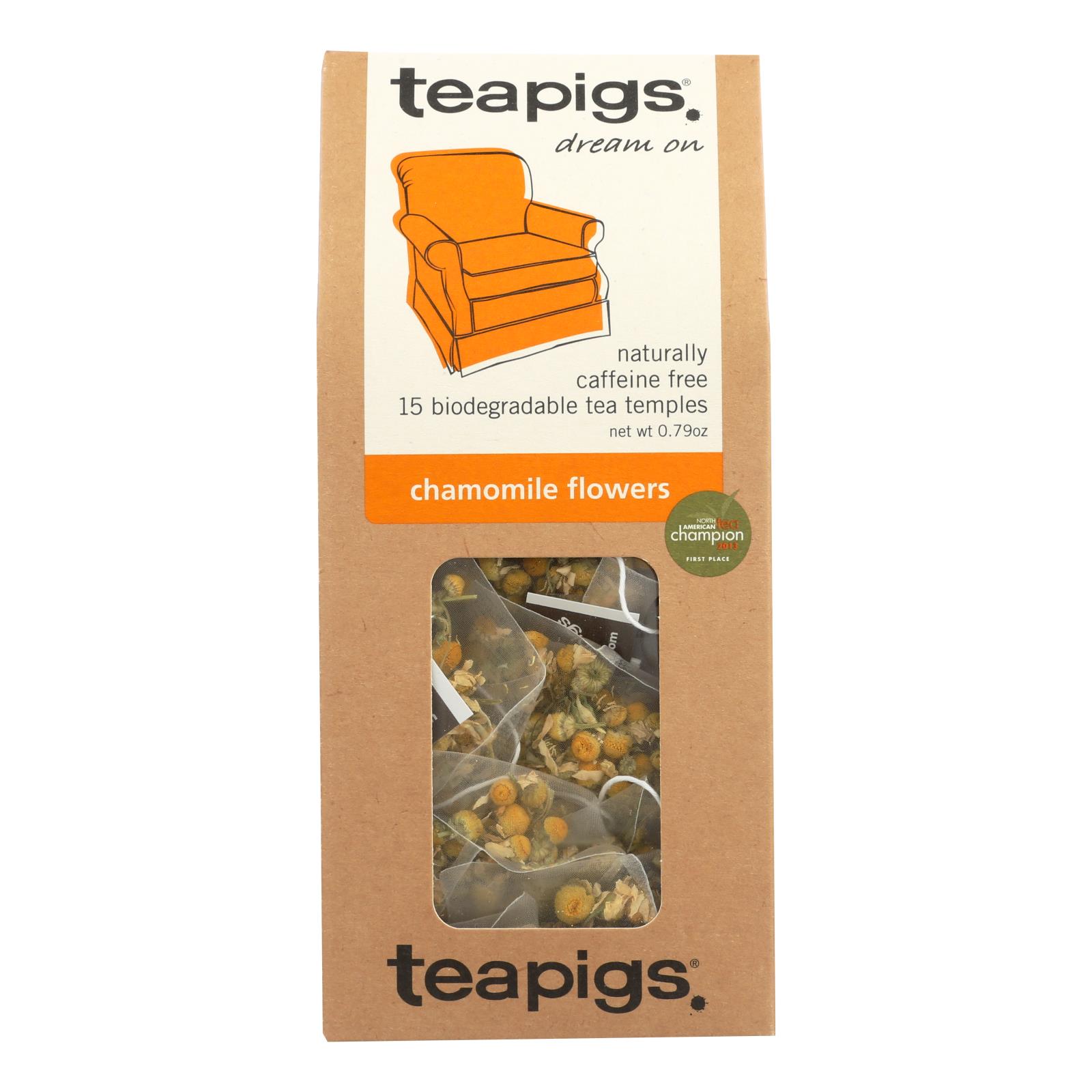 Teapigs Tea - Chamomile Flowers - 6개 묶음상품 - 15 count