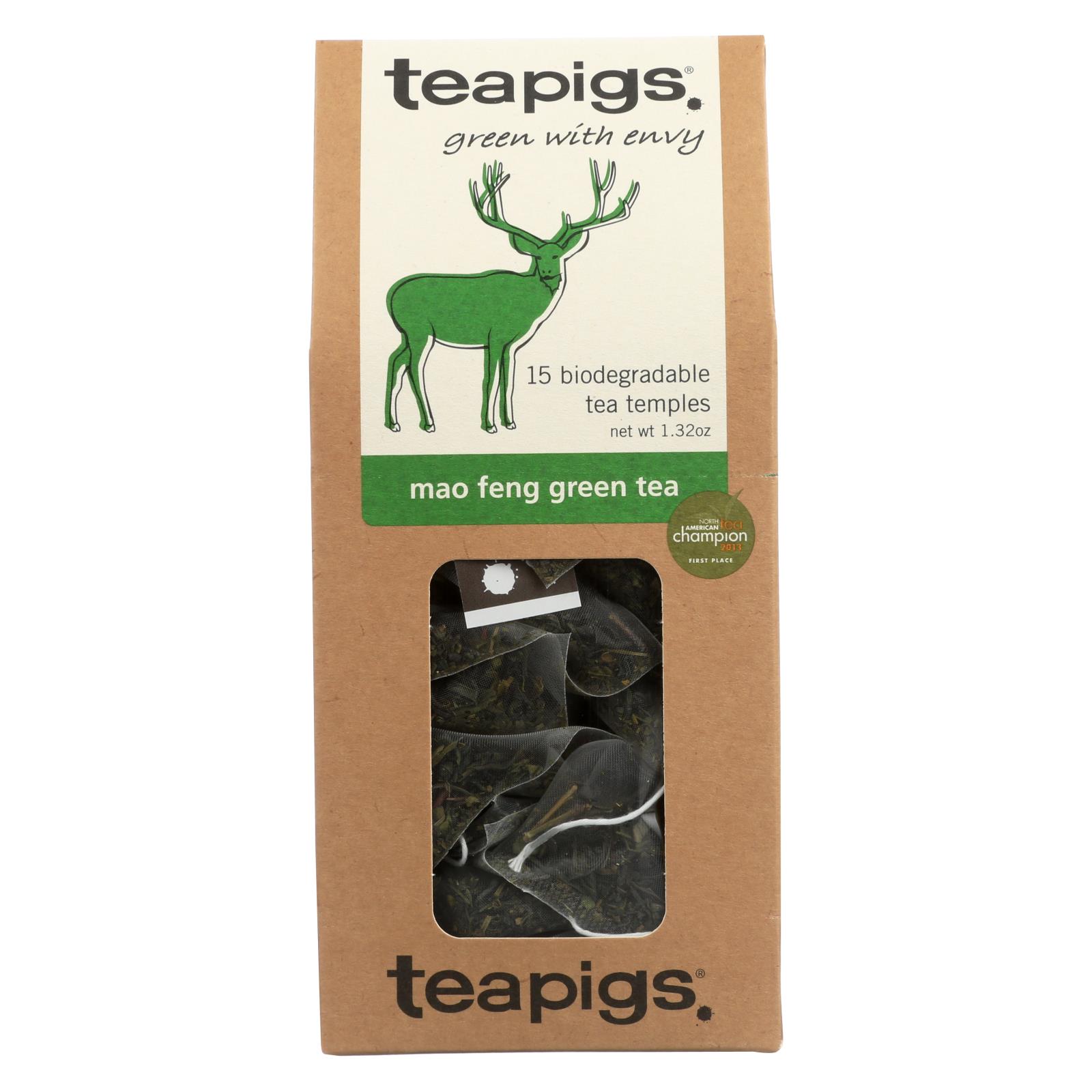 Teapigs Green Tea - Mao Feng - 6개 묶음상품 - 15 count