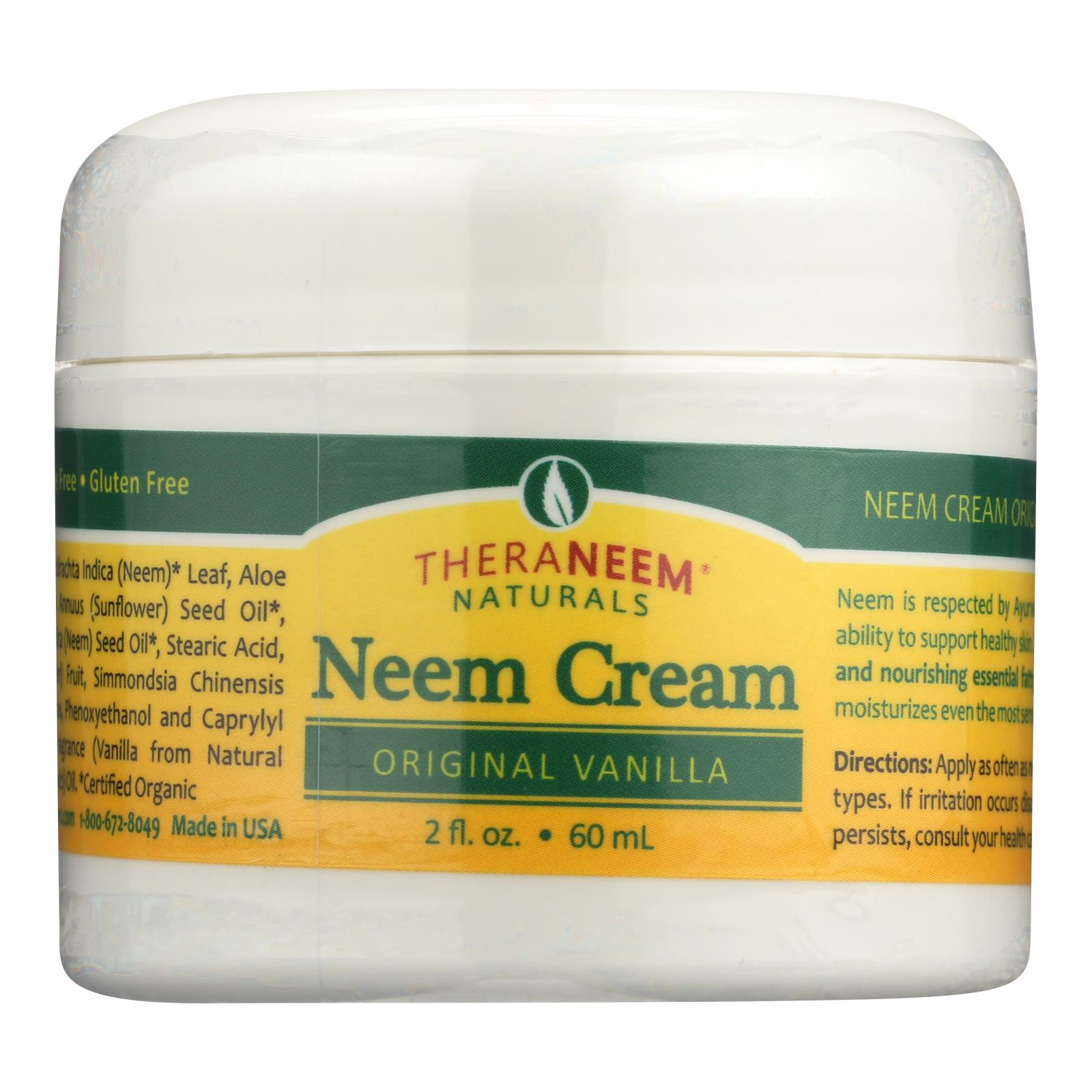 Theraneem Naturals Original Vanilla Neem Cream - 1 Each - 2 FZ