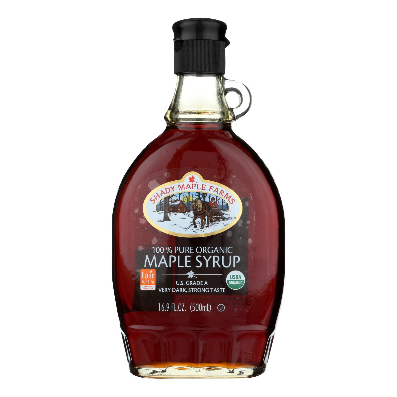 Shady Maple Farms Maple Syrup - Organic - Very Dark - 12개 묶음상품 - 16.9 fl oz
