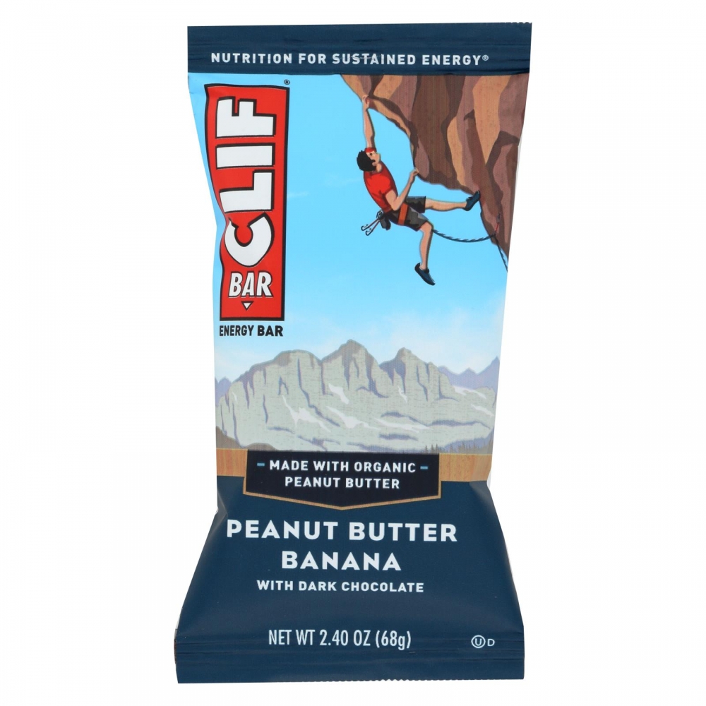 Clif Bar - Peanut Butter Banana with Dark Chocolate - 12개 묶음상품 - 2.4 oz