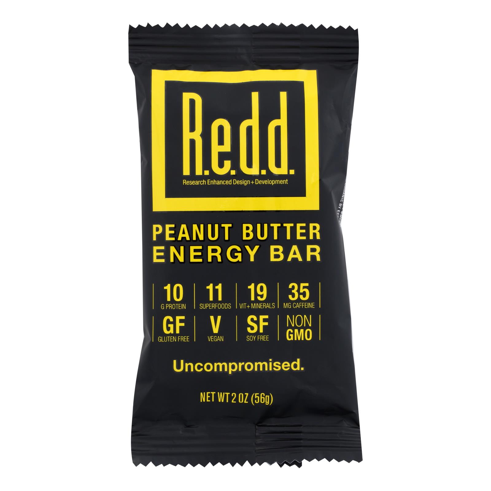 Redd Peanut Butter Energy Bar - 1 Each - 12 CT