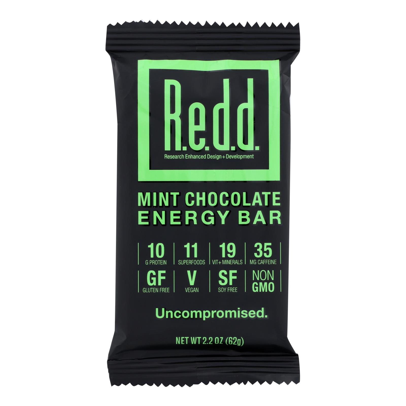 Redd Mint Chocolate Energy Bars - 1 Each - 12 CT