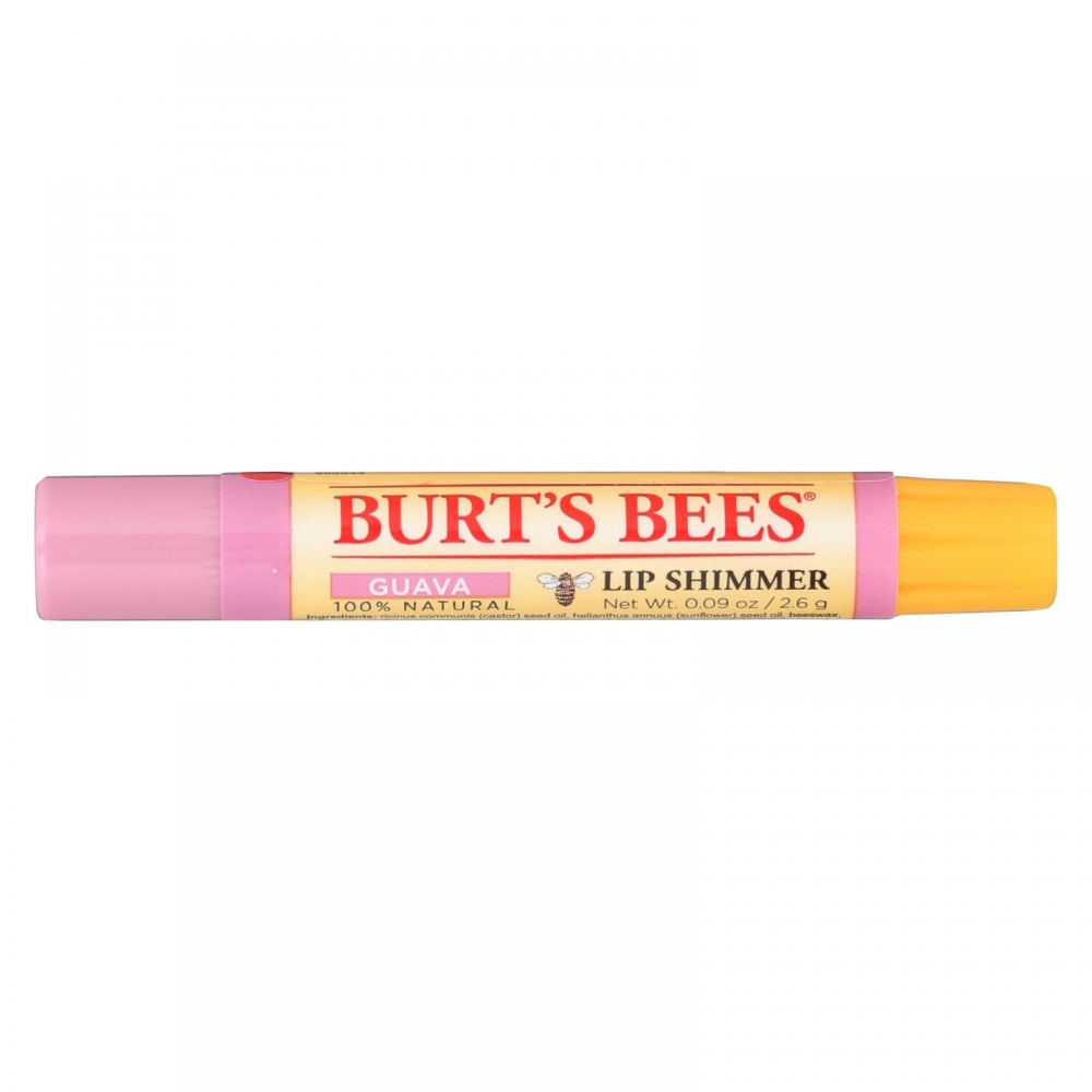 Burts Bees - Lip Shimmer - Guava - 4개 묶음상품 - 0.09 oz