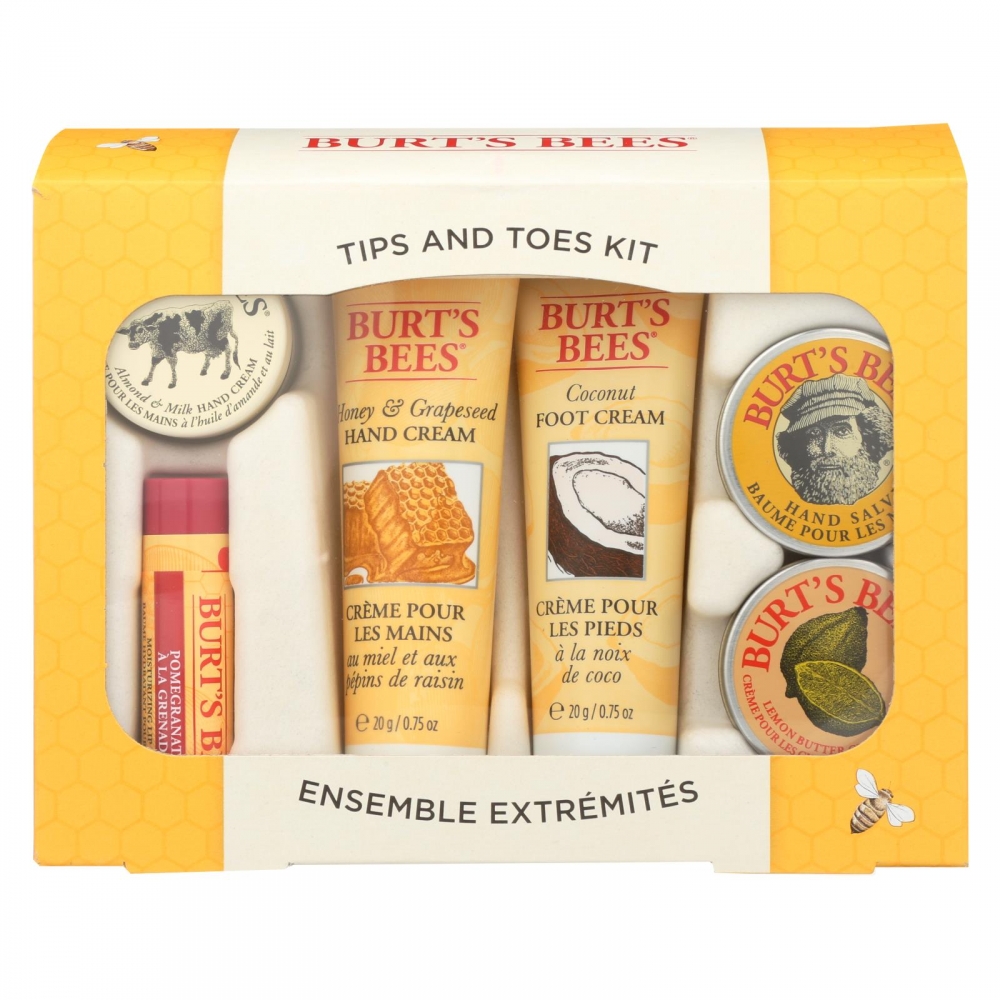 Burts Bees - Cntr Dsp Tips And Toes - CS of 3-1 CT