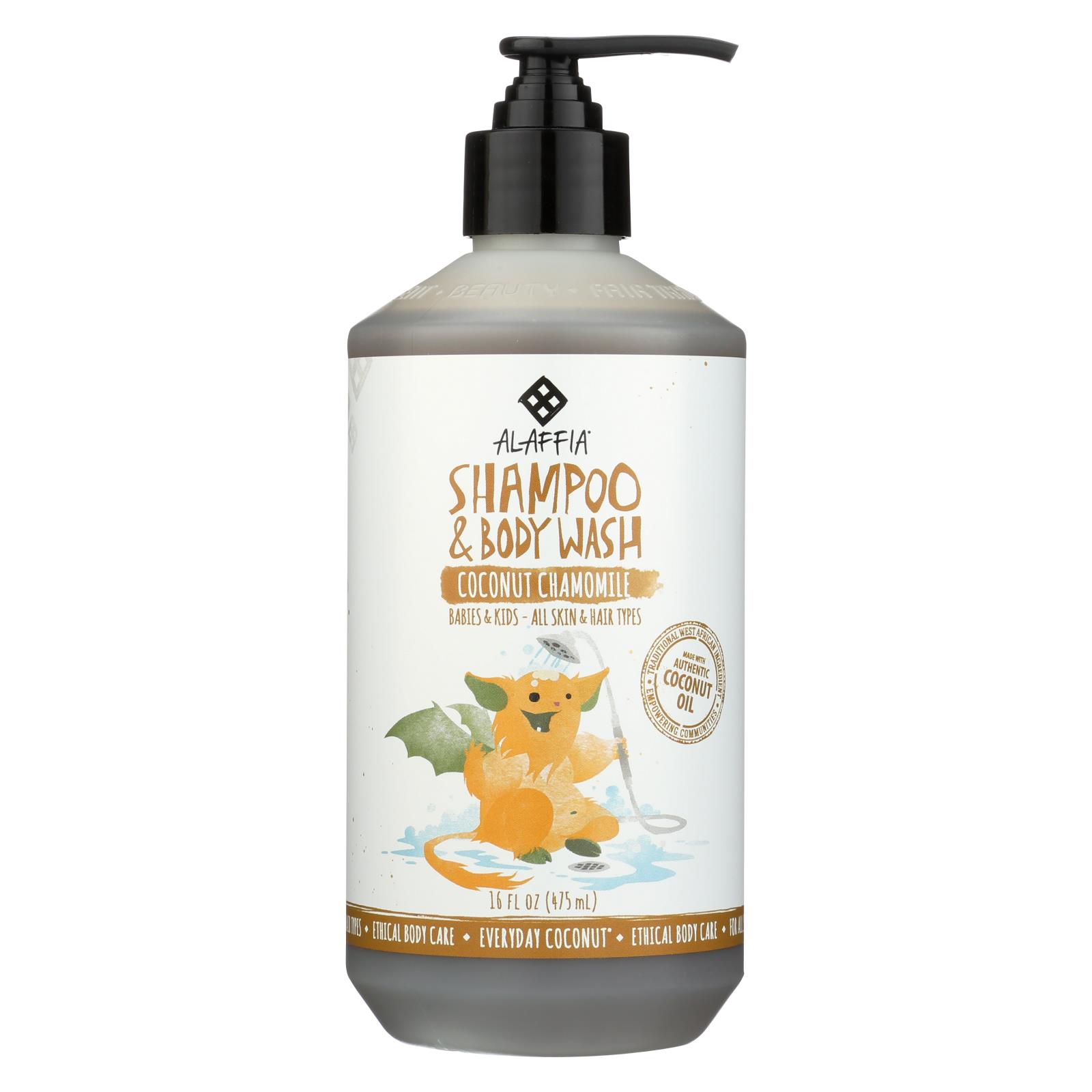 Alaffia - Everyday Shampoo and Body Wash - Coconut Chamomile - 16 fl oz.