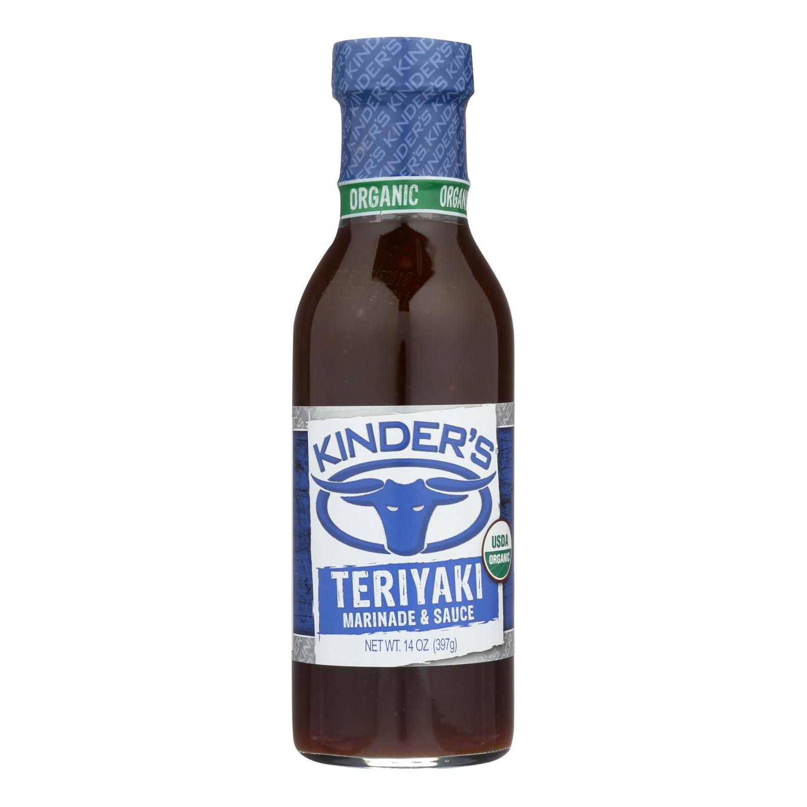 Kinder's Organic Teriyaki Marinade - Case of 6 - 14 FZ