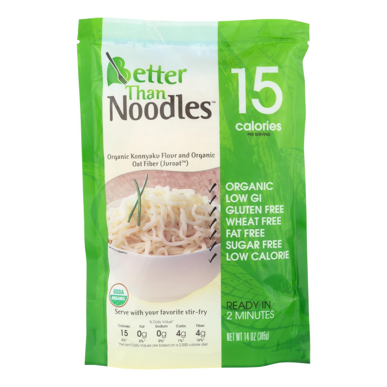 Better Than - Noodles Konjac Oat - Case of 6 - 14 OZ
