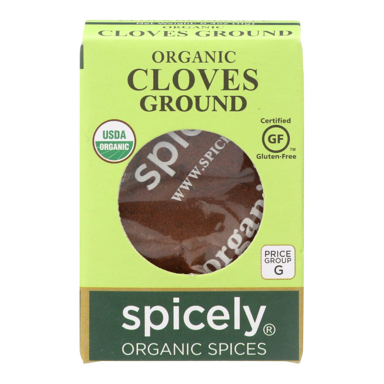 Spicely Organics - Organic Cloves - Ground - 6개 묶음상품 - 0.4 oz.