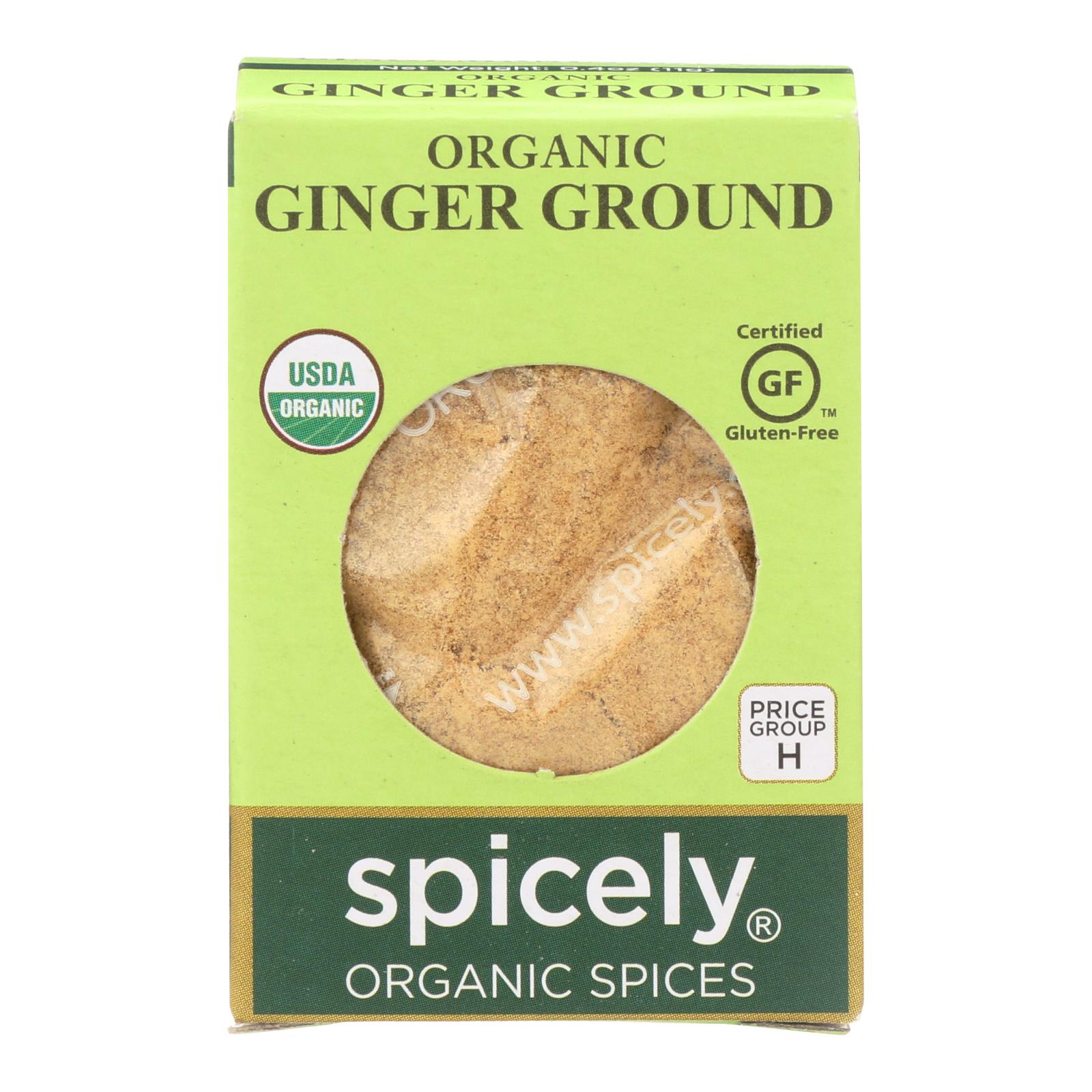 Spicely Organics - Organic Ginger - Ground - 6개 묶음상품 - 0.4 oz.