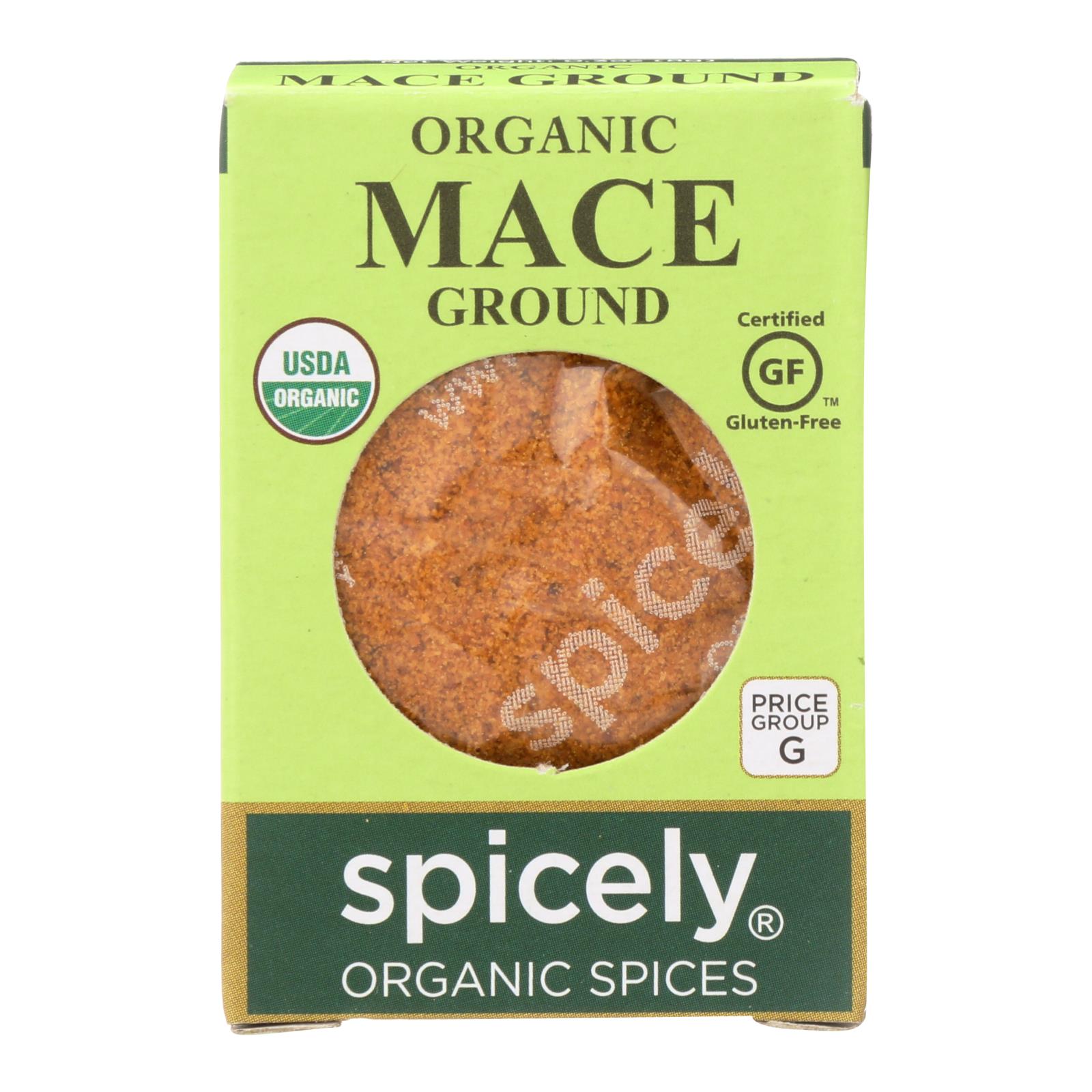 Spicely Organics - Organic Mace - Ground - 6개 묶음상품 - 0.3 oz.