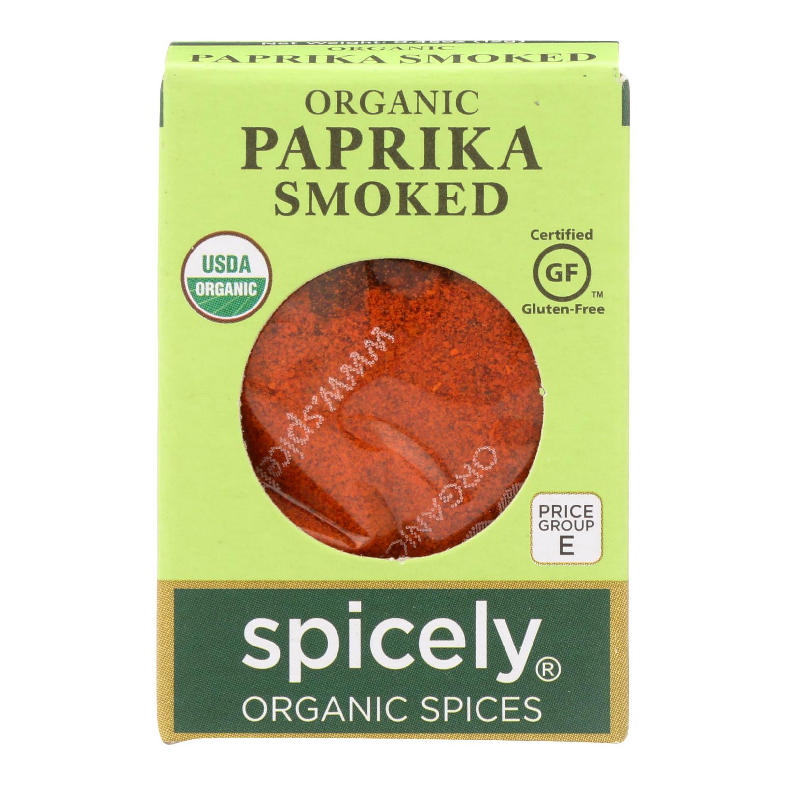 Spicely Organics - Organic Paprika - Smoked - 6개 묶음상품 - 0.45 oz.