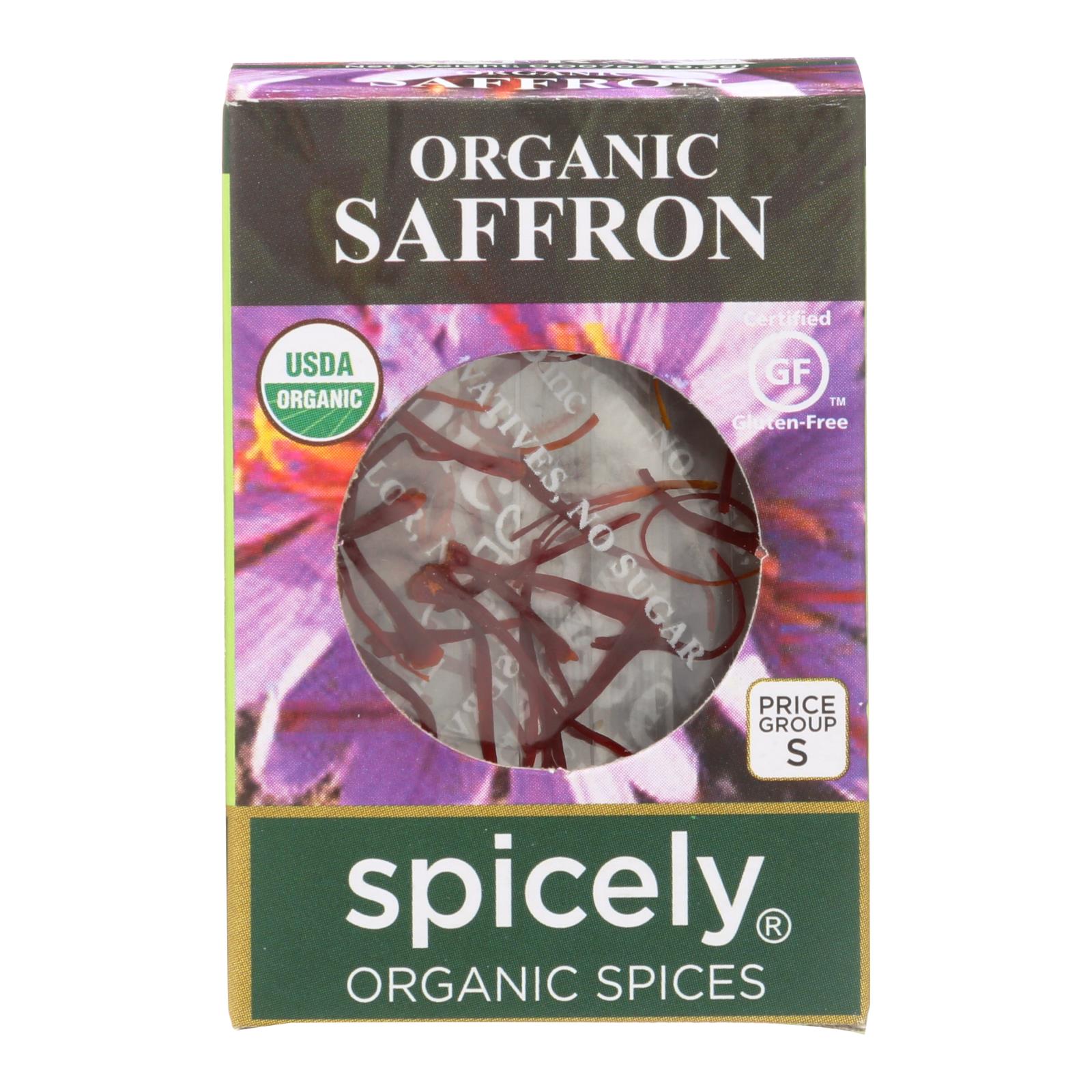 Spicely Organics - Organic Saffron - 6개 묶음상품 - 0.007 oz.