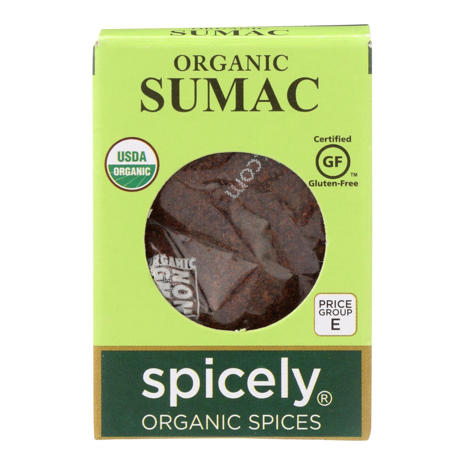 Spicely Organics - Organic Sumac - 6개 묶음상품 - 0.45 oz.