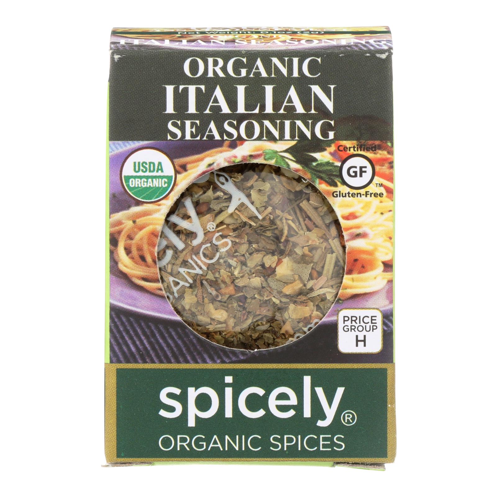 Spicely Organics - Organic Italian Seasoning - 6개 묶음상품 - 0.1 oz.