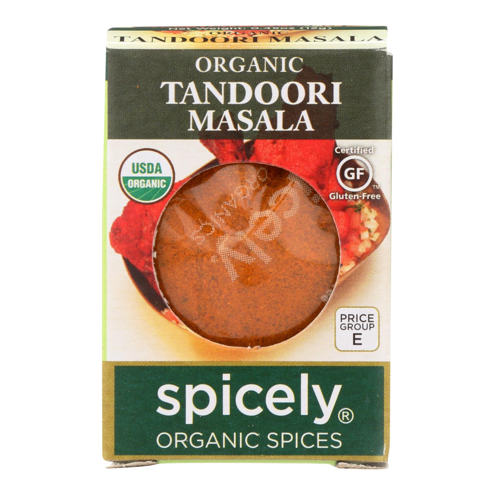 Spicely Organics - Organic Tandoori Masala Seasoning - 6개 묶음상품 - 0.45 oz.