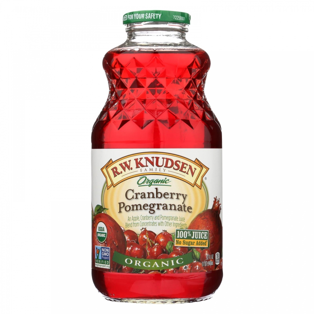 R.W. Knudsen - Organic Juice - Cranberry Pomegranate - 6개 묶음상품 - 32 fl oz