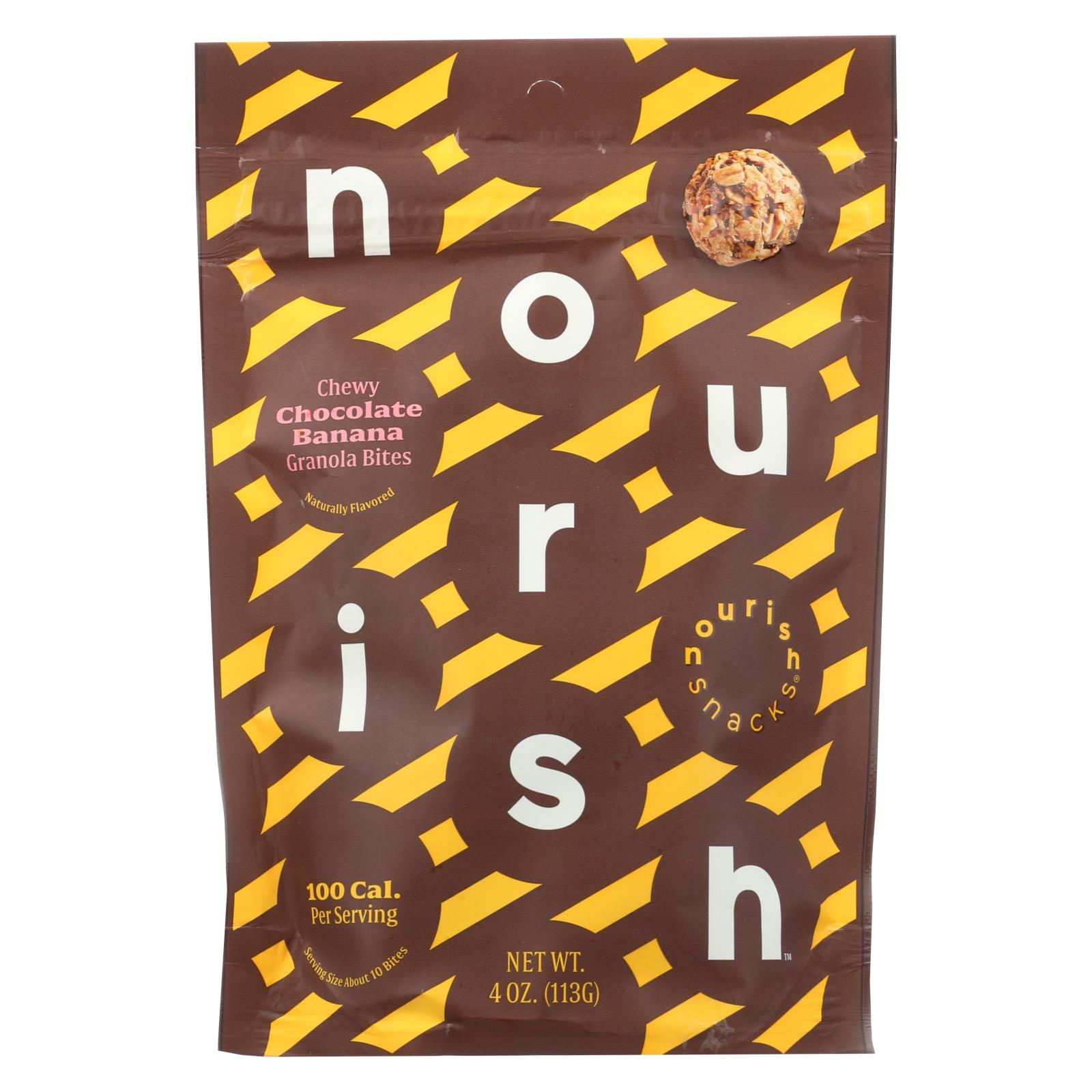 Nourish Snacks - Gran Bites Chocolate Banana - Case of 6 - 4 OZ