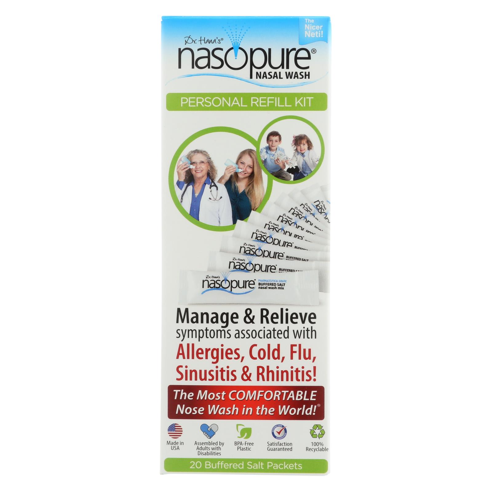 Dr. Hana’S Nasopure Nasal Wash Personal Refill Kit - 1 Each - 20 CT