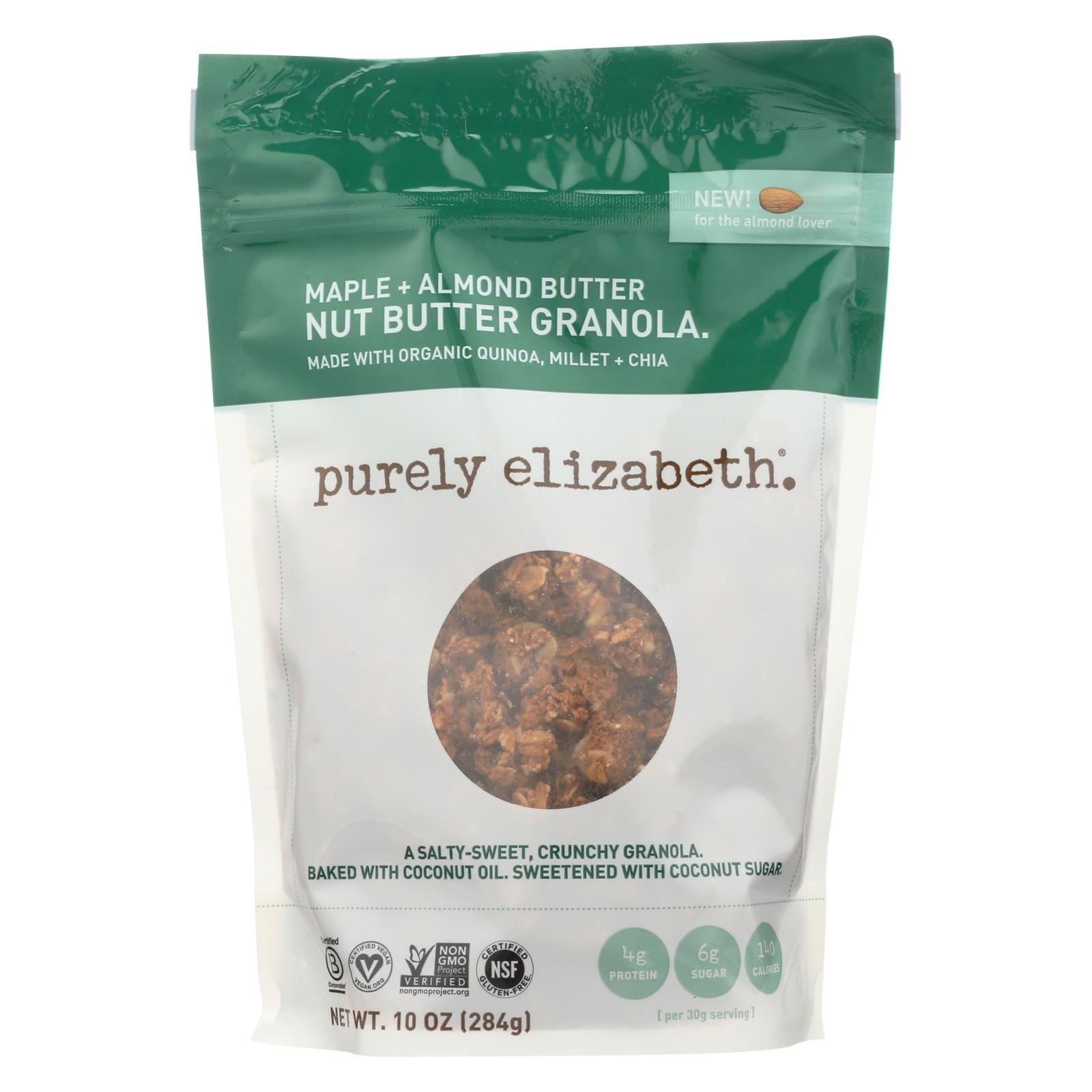 Purely Elizabeth Maple + Almond Butter Granola - 6개 묶음상품 - 10 OZ