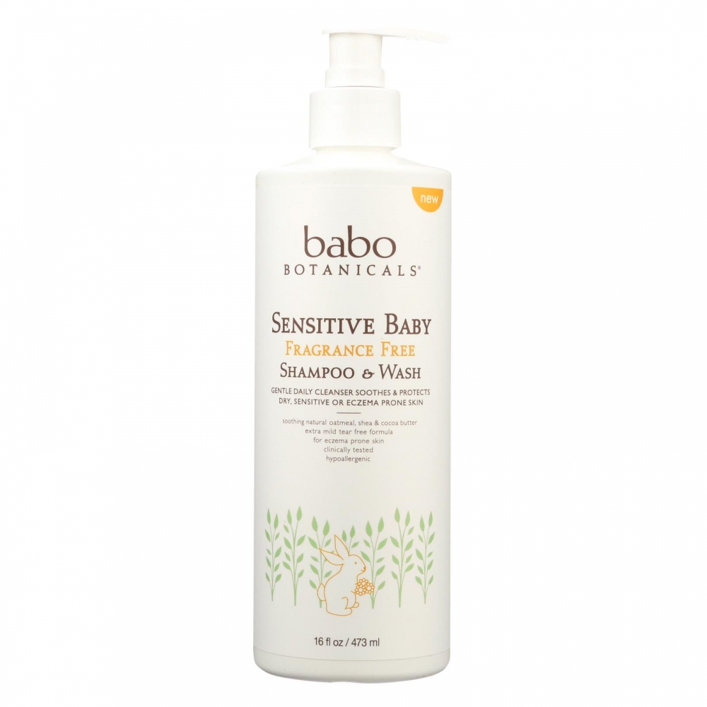 Babo Botanicals - Body Wash - Fragrance Free - 1 Each - 16 fl oz.