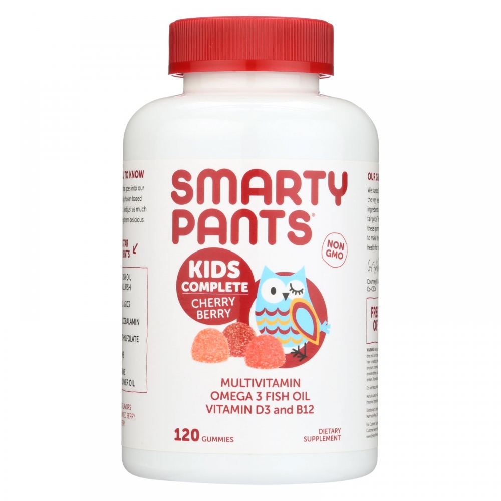 Smartypants Gummy Vitamin - Kids Complete - Cherry - 120 count