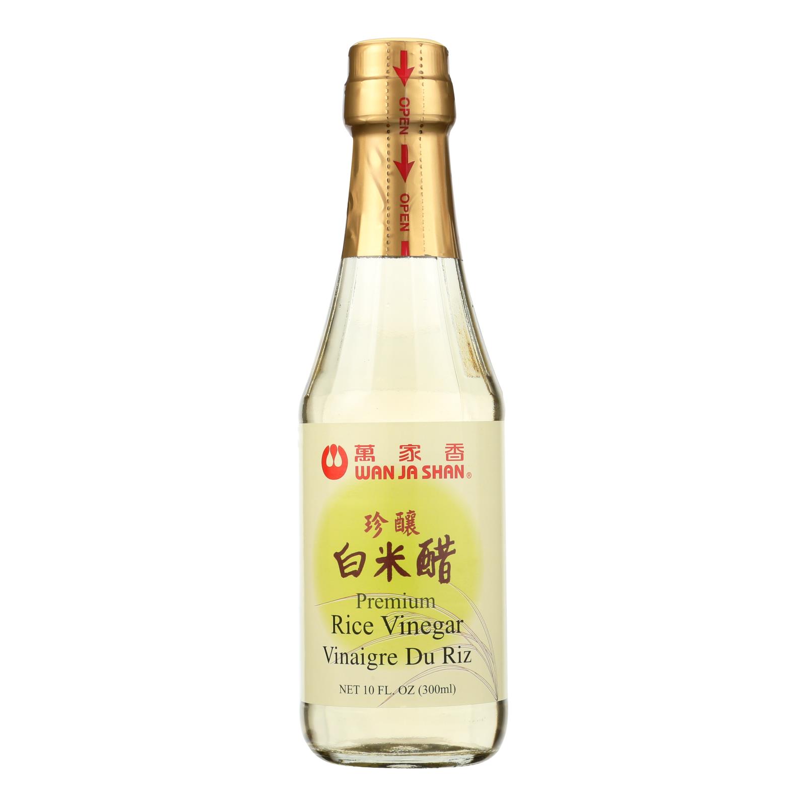 Wanjashan Premium Rice Vinegar - Case of 12 - 10 FZ