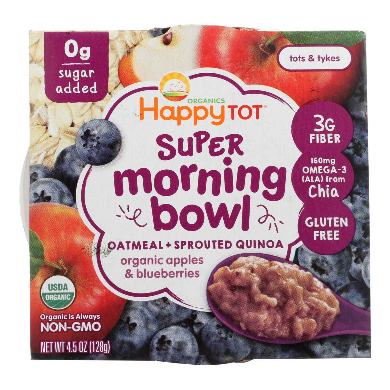 Happy Tot Super Morning Oatmeal Bowl - 8개 묶음상품 - 4.5 OZ